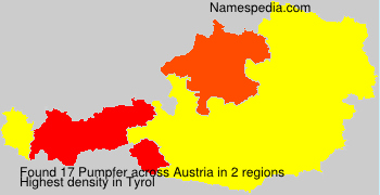 Surname Pumpfer in Austria Surname Pumpfer in Austria