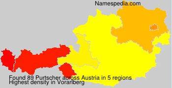 Surname Purtscher in Austria Surname Purtscher in Austria