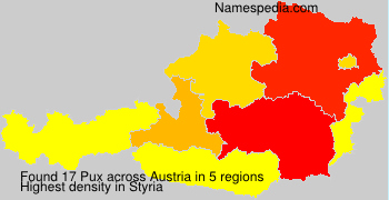 Surname Pux in Austria Surname Pux in Austria
