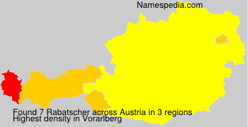 Surname Rabatscher in Austria Surname Rabatscher in Austria