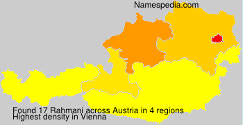 Surname Rahmani in Austria
