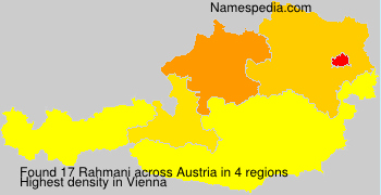 Surname Rahmani in Austria Surname Rahmani in Austria