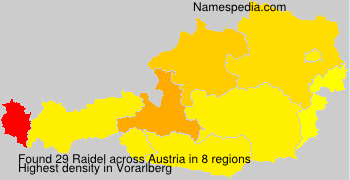Surname Raidel in Austria Surname Raidel in Austria
