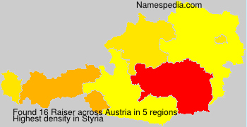 Surname Raiser in Austria Surname Raiser in Austria