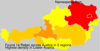 Surname Reber in Austria Surname Reber in Austria