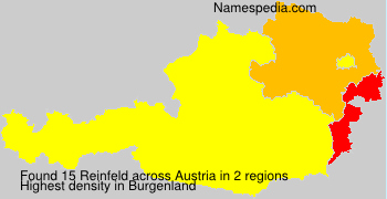 Surname Reinfeld in Austria Surname Reinfeld in Austria