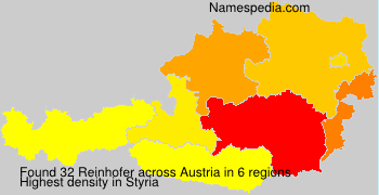 Surname Reinhofer in Austria