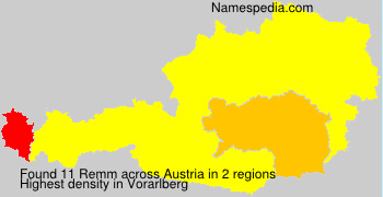 Surname Remm in Austria Surname Remm in Austria