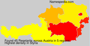 Surname Resetarits in Austria Surname Resetarits in Austria