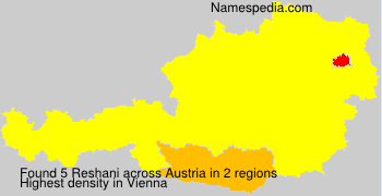 Surname Reshani in Austria Surname Reshani in Austria