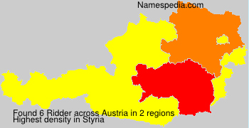 Surname Ridder in Austria Surname Ridder in Austria