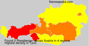 Surname Riessberger in Austria Surname Riessberger in Austria