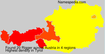 Surname Rigger in Austria Surname Rigger in Austria