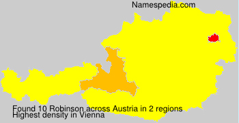 Surname Robinson in Austria Surname Robinson in Austria