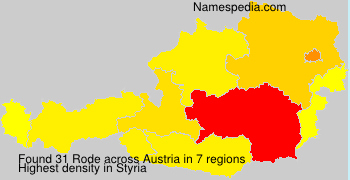 Surname Rode in Austria Surname Rode in Austria