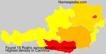 Surname Rodrix in Austria Surname Rodrix in Austria
