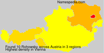Surname Rohowsky in Austria Surname Rohowsky in Austria