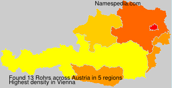 Surname Rohrs in Austria Surname Rohrs in Austria