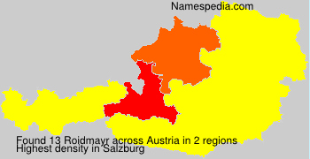 Surname Roidmayr in Austria Surname Roidmayr in Austria