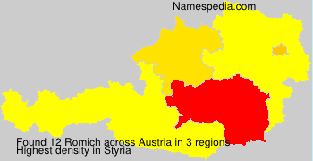 Surname Romich in Austria