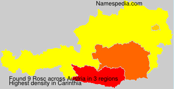 Surname Rosc in Austria Surname Rosc in Austria