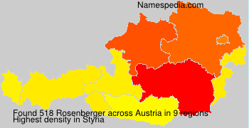 Surname Rosenberger in Austria Surname Rosenberger in Austria
