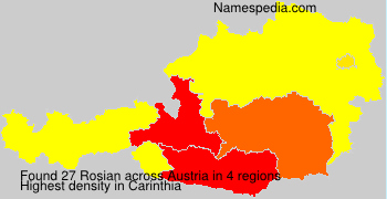 Surname Rosian in Austria Surname Rosian in Austria