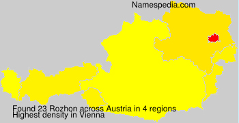 Surname Rozhon in Austria Surname Rozhon in Austria
