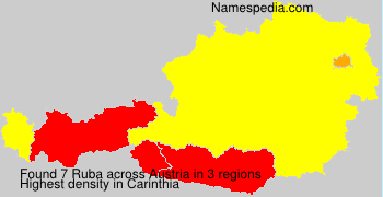 Surname Ruba in Austria Surname Ruba in Austria