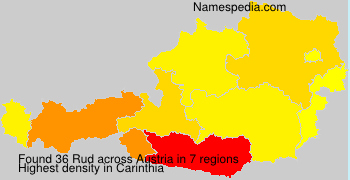 Surname Rud in Austria Surname Rud in Austria