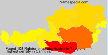 Surname Ruhdorfer in Austria
