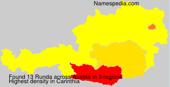 Surname Runda in Austria Surname Runda in Austria