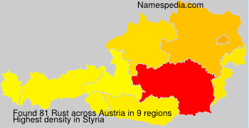 Surname Rust in Austria Surname Rust in Austria