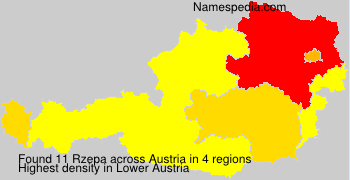 Surname Rzepa in Austria