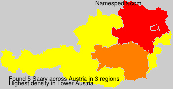 Surname Saary in Austria Surname Saary in Austria