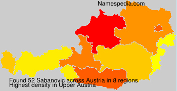 Surname Sabanovic in Austria Surname Sabanovic in Austria