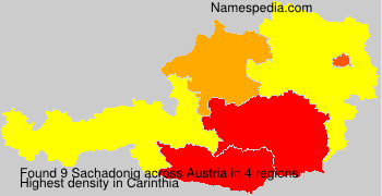 Surname Sachadonig in Austria Surname Sachadonig in Austria