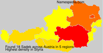 Surname Sadek in Austria Surname Sadek in Austria