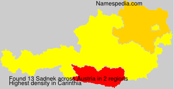 Surname Sadnek in Austria Surname Sadnek in Austria