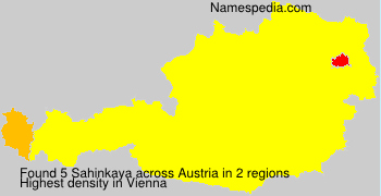Surname Sahinkaya in Austria Surname Sahinkaya in Austria