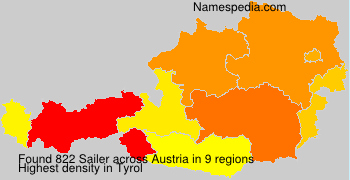 Surname Sailer in Austria Surname Sailer in Austria