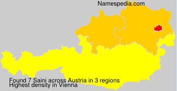 Surname Saini in Austria Surname Saini in Austria