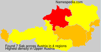 Surname Sak in Austria Surname Sak in Austria