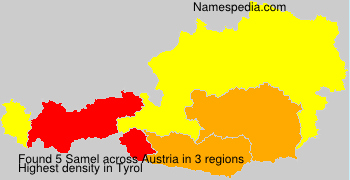 Surname Samel in Austria Surname Samel in Austria