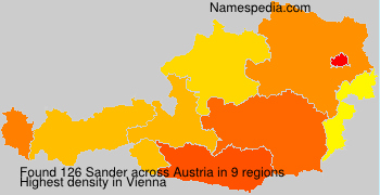 Surname Sander in Austria Surname Sander in Austria