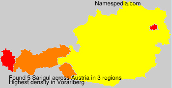 Surname Sarigul in Austria Surname Sarigul in Austria