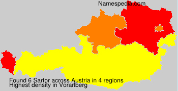Surname Sartor in Austria Surname Sartor in Austria