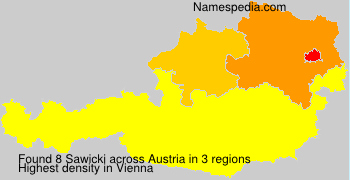 Surname Sawicki in Austria Surname Sawicki in Austria