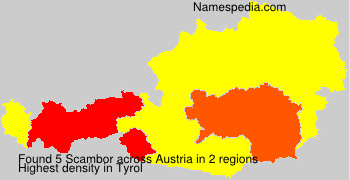 Surname Scambor in Austria Surname Scambor in Austria