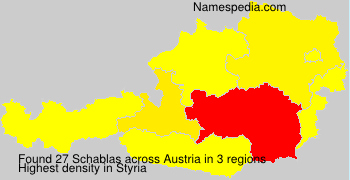Surname Schablas in Austria